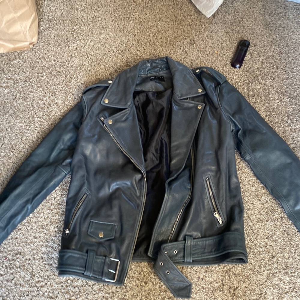 ASOS leather jacket unisex